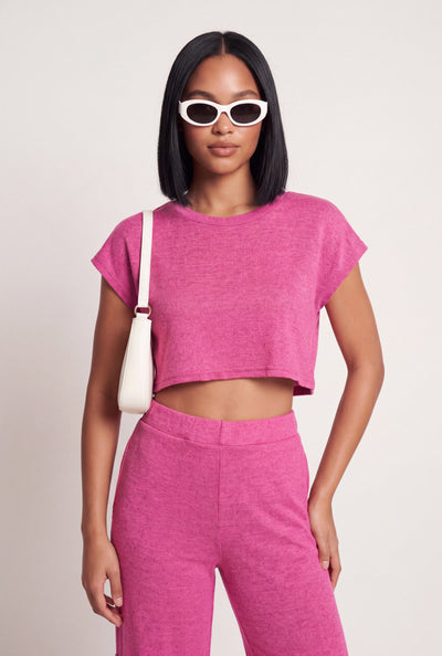 Cap Sleeve Crop Top