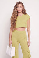 Cap Sleeve Crop Top