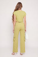 Cap Sleeve Crop Top