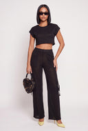 High Waist Cargo Pants
