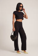 High Waist Cargo Pants