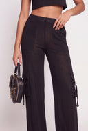 High Waist Cargo Pants