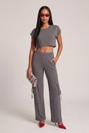 High Waist Cargo Pants