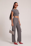 High Waist Cargo Pants