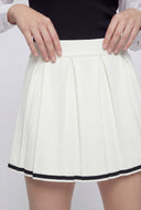 Sweater Knit Pleated Skort