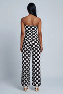 Margaret Polka Dot Ruched Tube Top