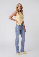 Alice Button-Front Blazer Vest