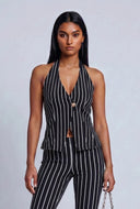 Chandler Striped Halter Vest