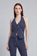 Chandler Striped Halter Vest