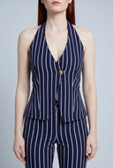 Chandler Striped Halter Vest