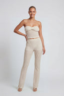 Micah Textured Keyhole Tube Top
