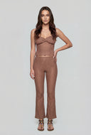 Micah Textured Keyhole Tube Top