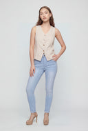 Addilyn Linen Blazer Vest