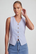 Addilyn Linen Blazer Vest