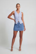 Addilyn Linen Blazer Vest