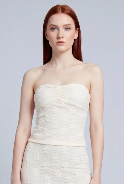 Coraline Lace Sweetheart Tube Top