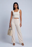Joy Smocked Crop Top