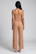 Joy Smocked Crop Top