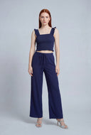 Joy Smocked Crop Top