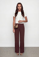 Textured High Neck Crop Blouse