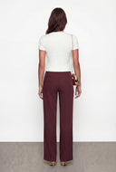 Textured High Neck Crop Blouse