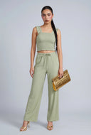 Joy Drawstring High Waist Pants