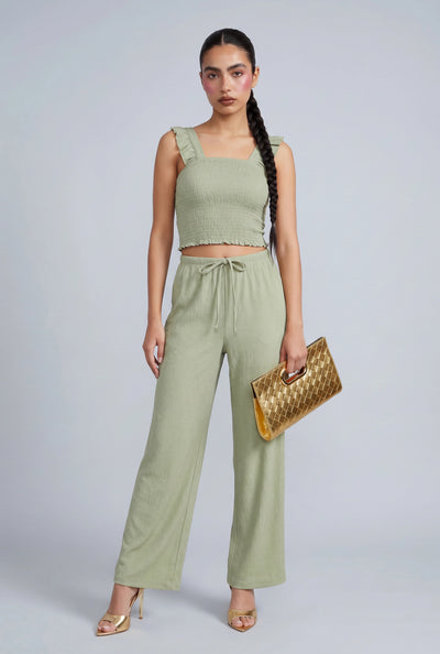 Joy Drawstring High Waist Pants
