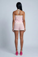 Amelie Chevron Crochet Halter Top