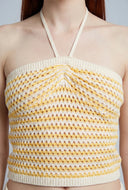 Amelie Chevron Crochet Halter Top