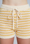 Amelie Chevron Crochet Shorts