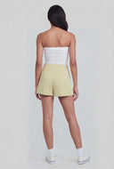 Romina Textured Button Mini Skort