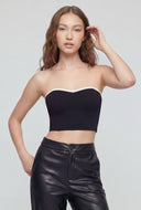 Contrast Sweetheart Tube Top