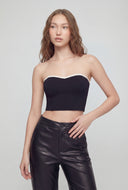 Contrast Sweetheart Tube Top