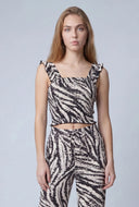 Zebra Crop Top