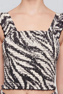 Zebra Crop Top