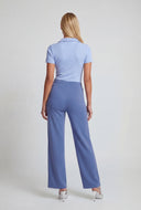 Andrea Ribbed Short Sleeve Shirt