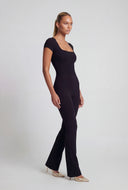 Sloane Ribbed Slim Bootcut Pants