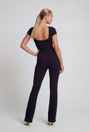Sloane Ribbed Slim Bootcut Pants