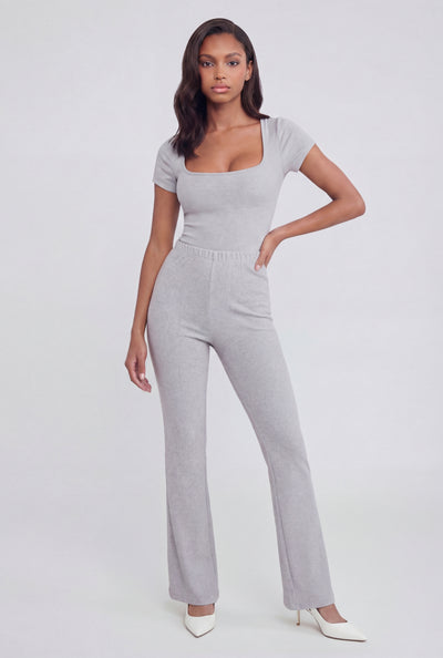 Sloane Ribbed Slim Bootcut Pants