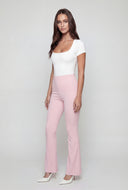 Sloane Ribbed Slim Bootcut Pants