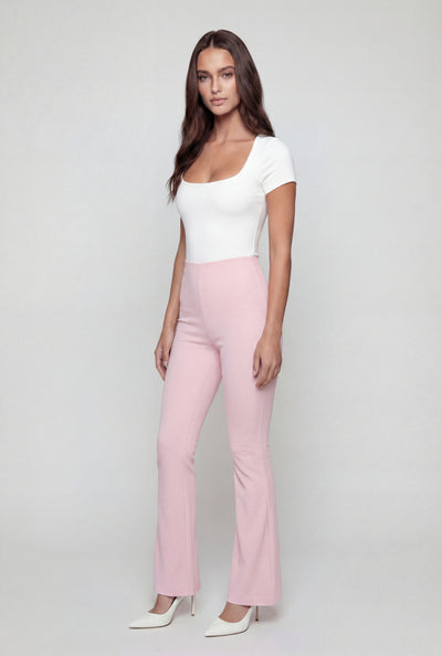 Sloane Ribbed Slim Bootcut Pants
