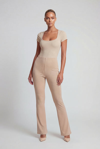 Sloane Ribbed Slim Bootcut Pants