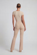 Sloane Ribbed Slim Bootcut Pants