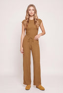 Leyla Textured Drawstring Pants