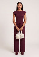 Leyla Textured Drawstring Pants