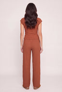 Leyla Textured Drawstring Pants