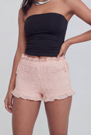 Brianna Ruffled Mesh Shorts