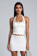Yaretzi Grommet Halter Top