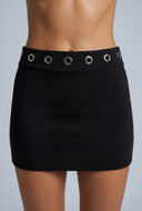 Yaretzi Grommet Mini Skirt