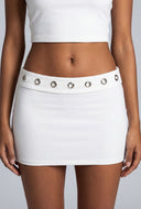 Yaretzi Grommet Mini Skirt